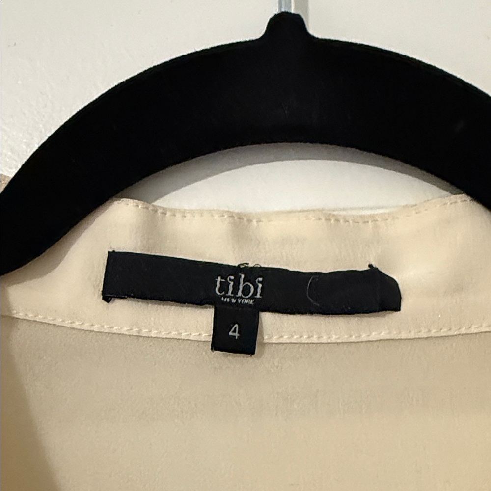 Tibi Sheer Ivory Blouse - Picture 2 of 4